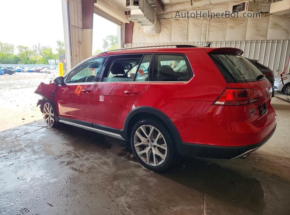 3VWH17AU6HM540923 2017 VOLKSWAGEN GOLF Red უკანა მარცხენა