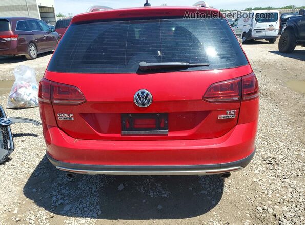 3VWH17AU8HM513870 2017 VOLKSWAGEN GOLF Красный Вид сзади