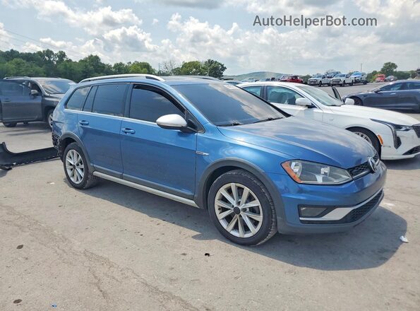 3VWH17AU9HM509472 2017 VOLKSWAGEN GOLF Blue Delantero derecho