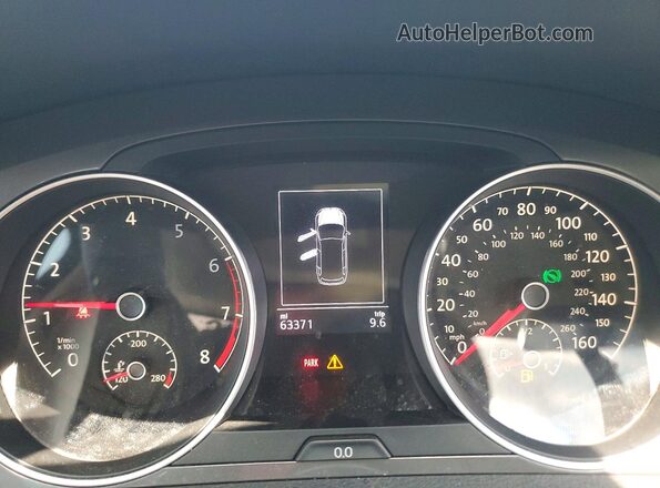 3VWH17AU9HM509472 2017 VOLKSWAGEN GOLF Blue Vista del cuadro de instrumentos