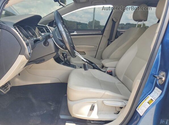 3VWH17AU9HM509472 2017 VOLKSWAGEN GOLF Blue Vista interior delantera