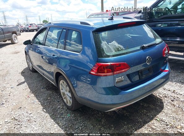 3VWH17AUXHM517368 2017 VOLKSWAGEN GOLF Blue Trasero izquierdo