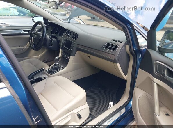 3VWH17AUXHM517368 2017 VOLKSWAGEN GOLF Blue Vista interior delantera