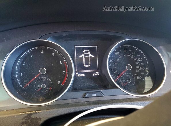 3VWH17AUXHM522280 2017 VOLKSWAGEN GOLF White Vista del cuadro de instrumentos