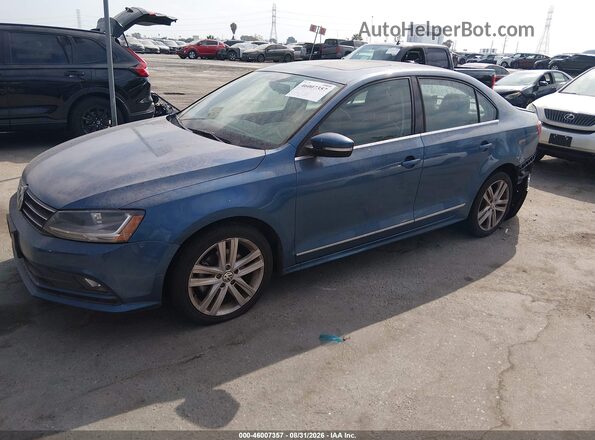 3VWL17AJ8HM228795 2017 VOLKSWAGEN JETTA Blue Przód lewy