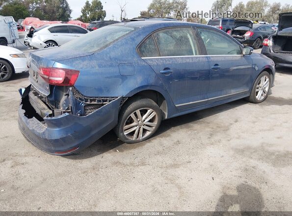 3VWL17AJ8HM228795 2017 VOLKSWAGEN JETTA Blue Tył prawy