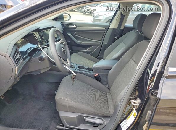 3VWN57BU0KM112830 2019 VOLKSWAGEN JETTA Black წინა სალონის ხედი