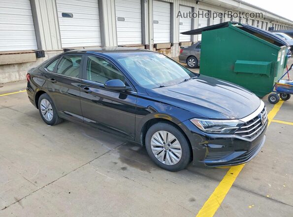 3VWN57BU0KM112830 2019 VOLKSWAGEN JETTA Black წინა მარჯვენა