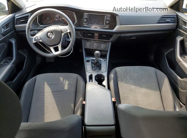 3VWN57BU0KM112830 2019 VOLKSWAGEN JETTA Black წინა პანელის ხედი