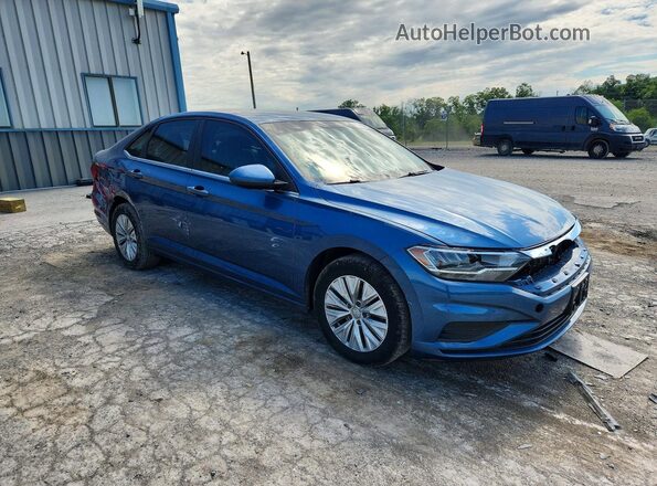 3VWN57BU1KM104879 2019 VOLKSWAGEN JETTA Blue Delantero derecho