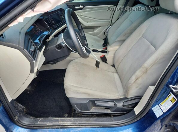 3VWN57BU1KM104879 2019 VOLKSWAGEN JETTA Blue Vista interior delantera