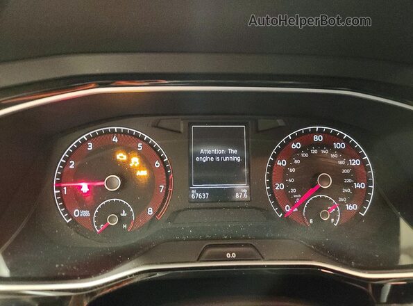 3VWN57BU2LM003058 2020 VOLKSWAGEN JETTA Белый Вид щитка приборов