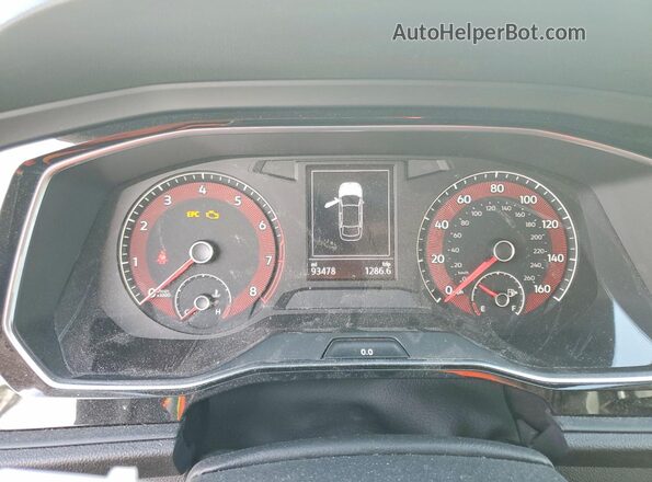 3VWN57BU3KM069505 2019 VOLKSWAGEN JETTA Белый Вид щитка приборов