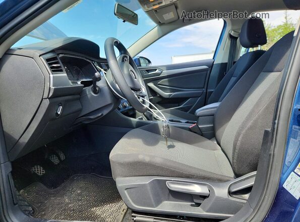 3VWN57BU4MM052909 2021 VOLKSWAGEN JETTA Blue Vista interior delantera