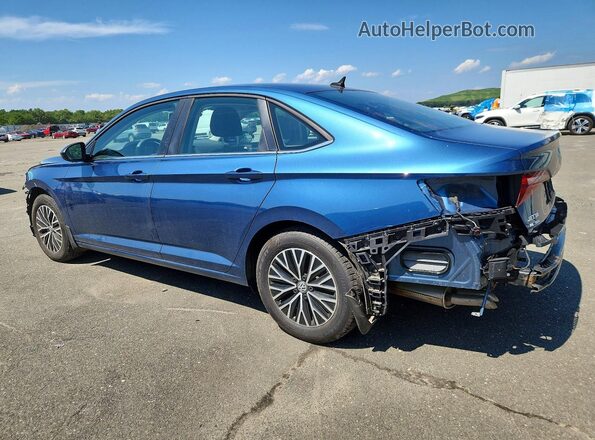 3VWN57BU4MM052909 2021 VOLKSWAGEN JETTA Blue Trasero izquierdo