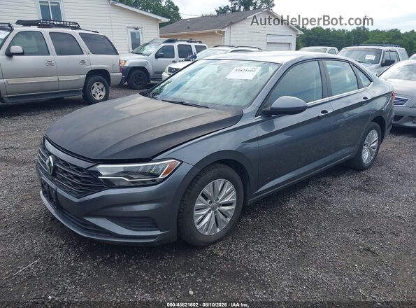 3VWN57BU6KM003997 2019 VOLKSWAGEN JETTA Серый Передняя левая четверть