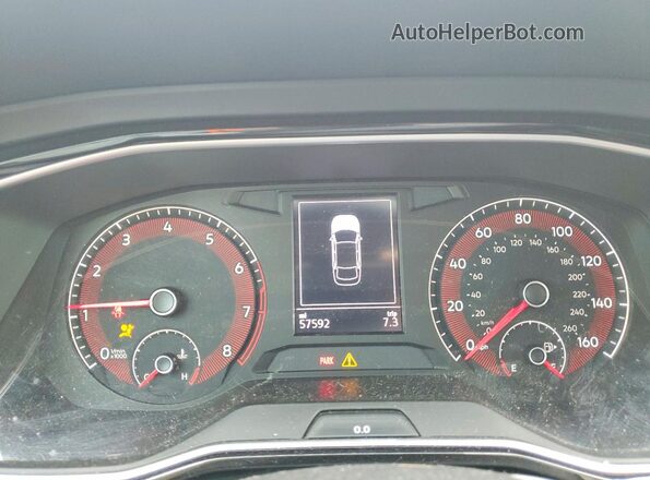 3VWN57BU6LM004519 2020 VOLKSWAGEN JETTA White Вид щитка приладів