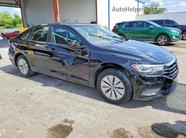 3VWN57BU9KM045404 2019 VOLKSWAGEN JETTA Black Przód prawy