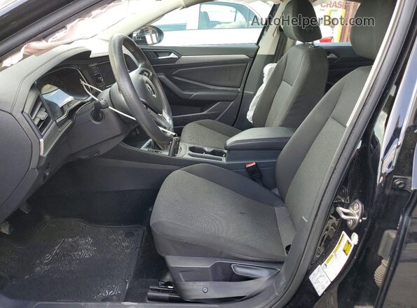 3VWN57BU9KM045404 2019 VOLKSWAGEN JETTA Black Widok wnętrza z przodu