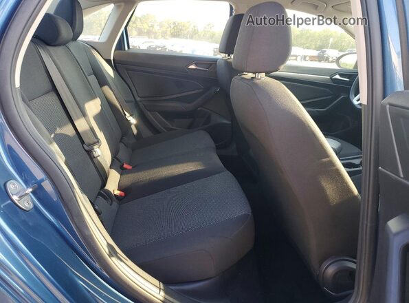 3VWN57BU9MM054574 2021 VOLKSWAGEN JETTA Blue უკანა სავარძლების ხედი