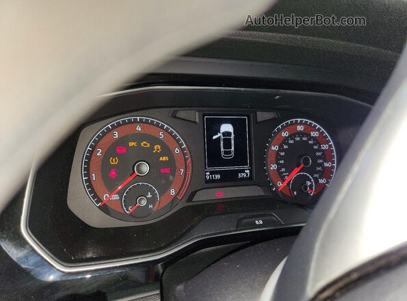 3VWN57BUXMM028291 2021 VOLKSWAGEN JETTA Белый Вид щитка приборов