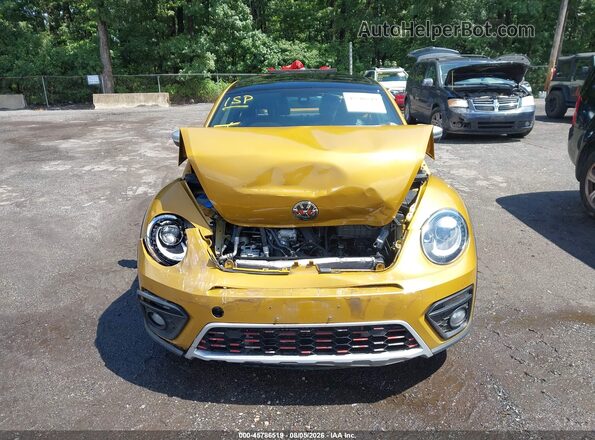 3VWS17AT3HM624632 2017 VOLKSWAGEN BEETLE Yellow Vista del cuadro de instrumentos