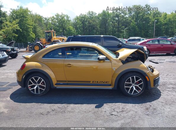 3VWS17AT3HM624632 2017 VOLKSWAGEN BEETLE Yellow Vista interior trasera
