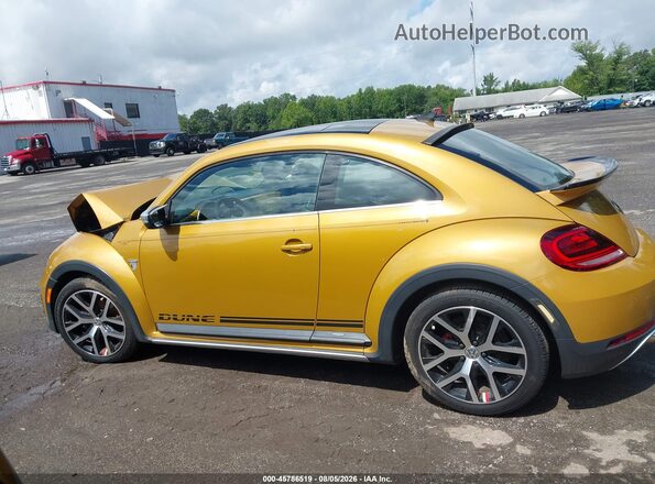 3VWS17AT3HM624632 2017 VOLKSWAGEN BEETLE Yellow Vista interior de 360 grados