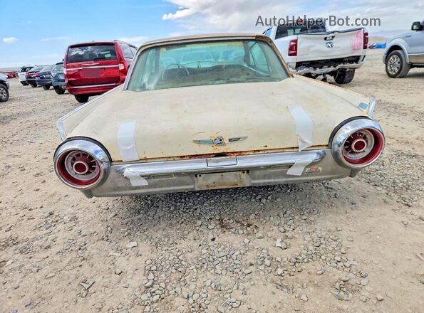 3Y87Z155998 1963 FORD THUNDERBIRD White Вид ззаду