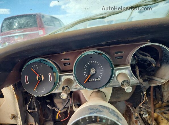 3Y87Z155998 1963 FORD THUNDERBIRD White Вид щитка приладів