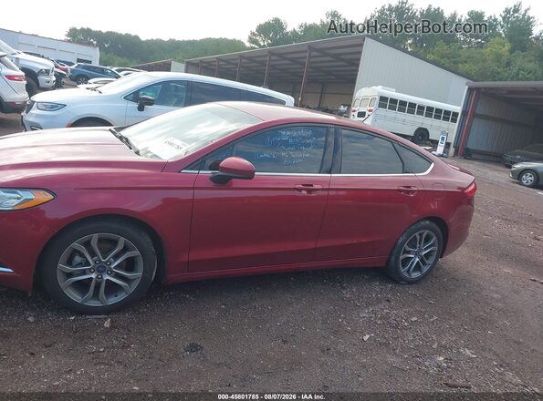 3fa6p0hd6hr313357 2017 FORD FUSION Red Widok wnętrza 360 stopni