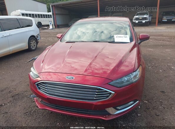 3fa6p0hd6hr313357 2017 FORD FUSION Red Widok zestawu wskaźników