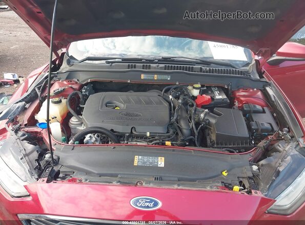 3fa6p0hd6hr313357 2017 FORD FUSION Red Widok z tyłu