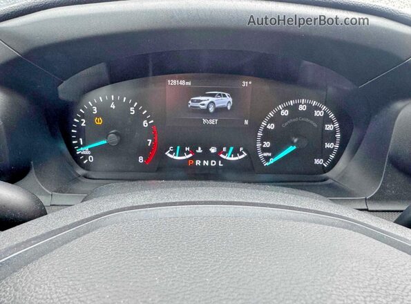 1FM5K8AB3LGA71201 2020 FORD EXPLORER Black ხელსაწყოთა პანელის ხედი
