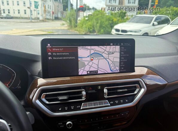 5UX53DP07N9J20776 2022 BMW X3 Blue Widok komory silnika