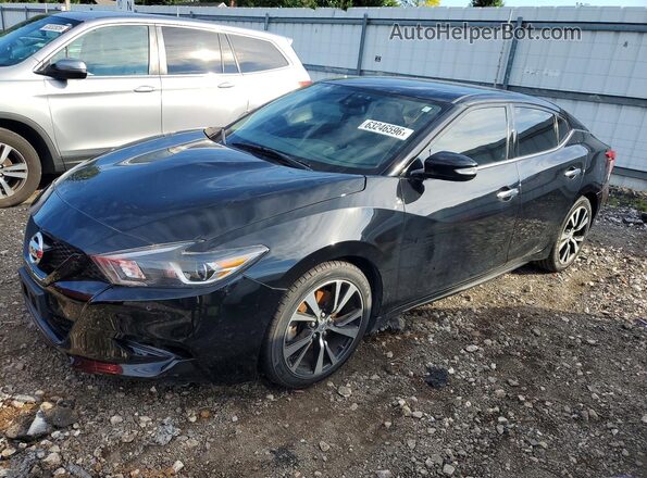 1N4AA6AP5JC410122 2018 NISSAN MAXIMA Black უკანა მარცხენა