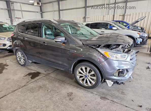 1FMCU9J9XHUE23879 2017 FORD ESCAPE Gray Widok z przodu