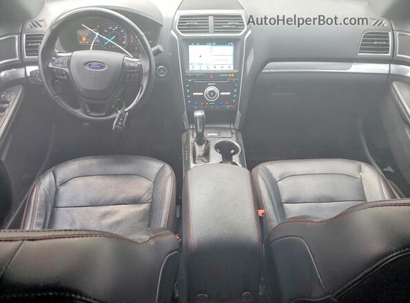 1FM5K8GT9HGD15084 2017 FORD EXPLORER Black Widok zestawu wskaźników