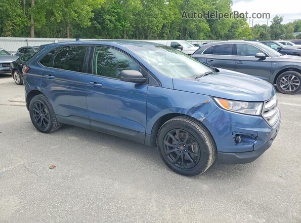 2FMPK4G92JBC34253 2018 FORD EDGE Синий Вид спереди