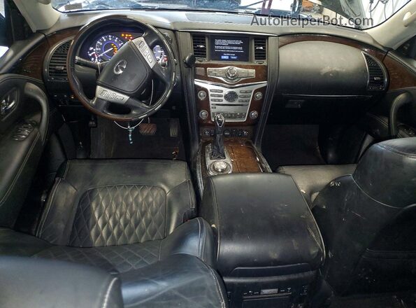 JN8AZ2NE7K9227070 2019 INFINITI QX80 Black Սարքավորումների վահանակի տեսք