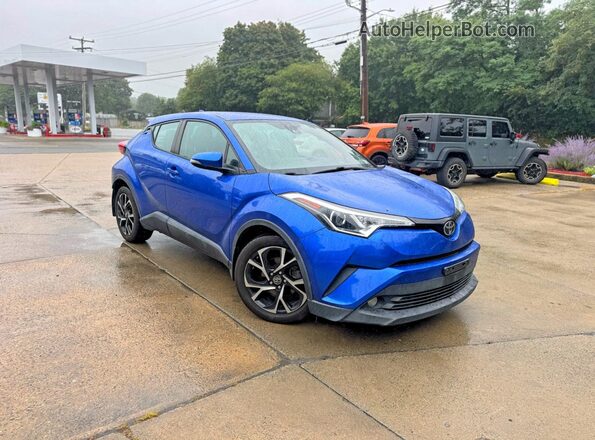 NMTKHMBX8JR023848 2018 TOYOTA C-HR Blue Tył lewy