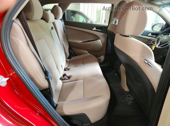 KM8J3CA47MU332607 2021 HYUNDAI TUCSON Red Rear interior view
