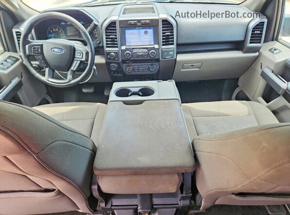 1FTFW1EG0JFA10305 2018 FORD F150 Black Vista del cuadro de instrumentos