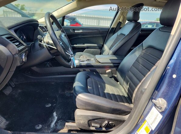 3FA6P0HD9JR160480 2018 FORD FUSION Blue Vista del salpicadero