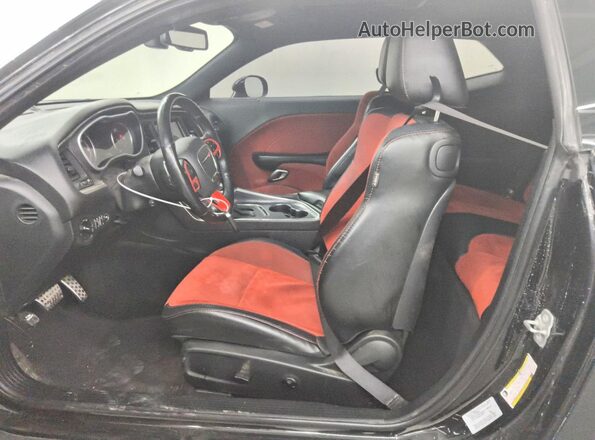 2C3CDZGG7HH589374 2017 DODGE CHALLENGER Black წინა პანელის ხედი