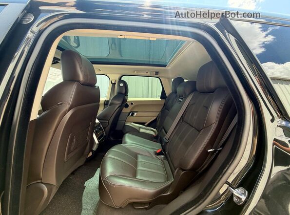 SALWR2PF9GA654448 2016 LAND ROVER RANGE Black Вид салону спереду