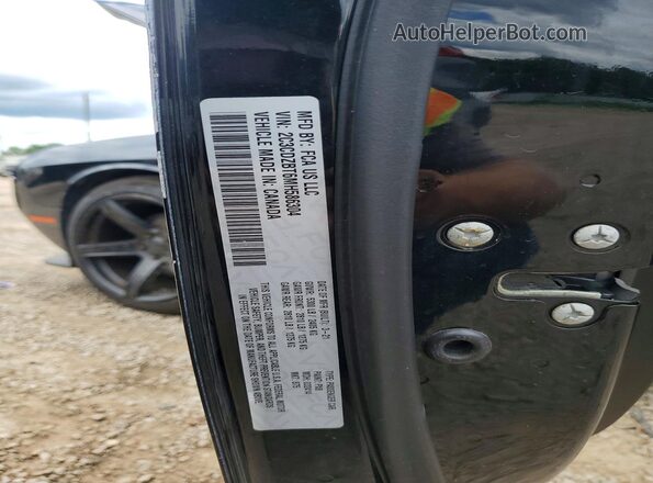 2C3CDZBT6MH586304 2021 DODGE CHALLENGER Black Vista de la etiqueta del VIN