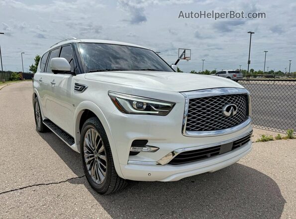 JN8AZ2NF2K9682725 2019 INFINITI QX80 Белый Задняя левая четверть