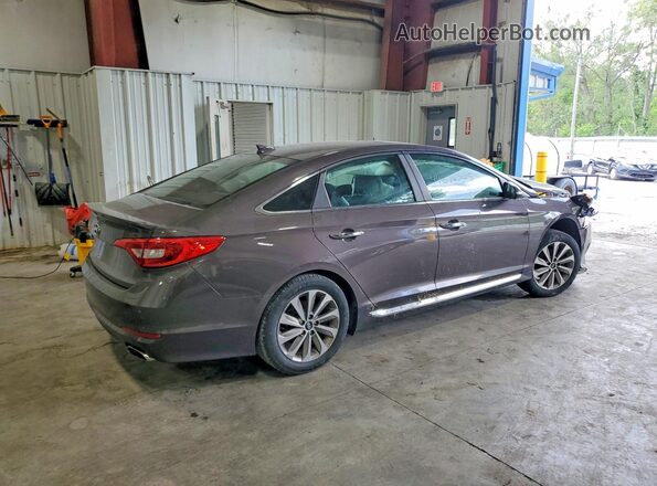 5NPE34AF3GH355040 2016 HYUNDAI SONATA Угольный Передняя правая четверть