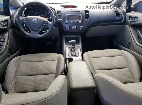 KNAFX4A65G5537425 2016 KIA FORTE Gray Սարքավորումների վահանակի տեսք